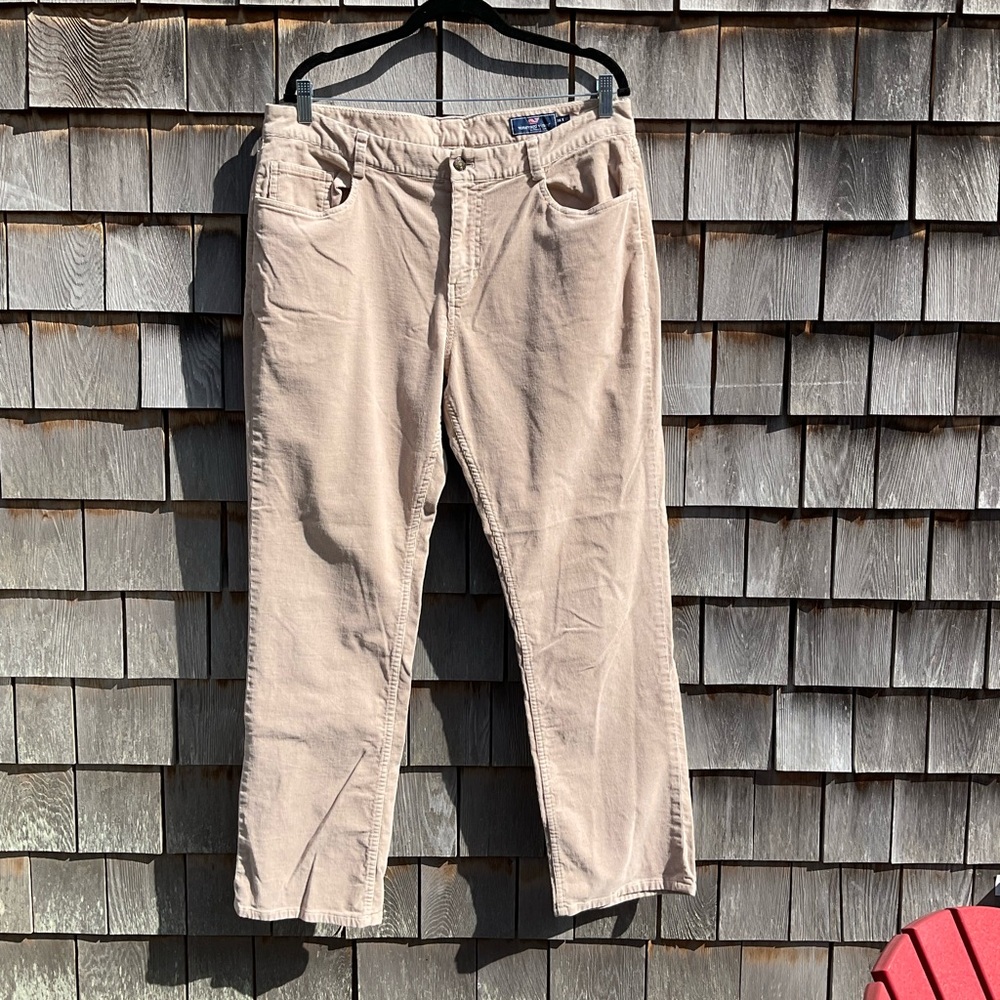 Vineyard Vines Beige Corduroy Casual Pants